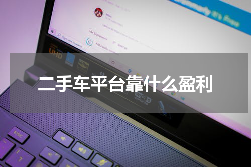 二手车平台靠什么盈利