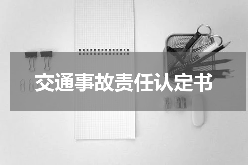交通事故责任认定书