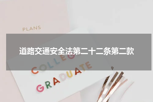 道路交通安全法第二十二条第二款
