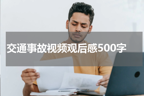 交通事故视频观后感500字