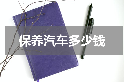 保养汽车多少钱