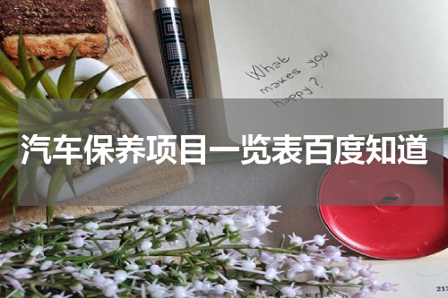 汽车保养项目一览表百度知道
