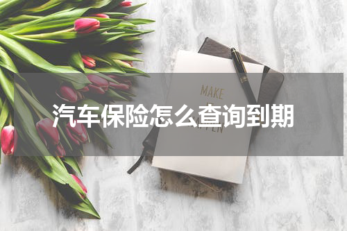 汽车保险怎么查询到期