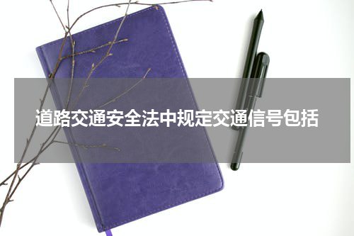 道路交通安全法中规定交通信号包括
