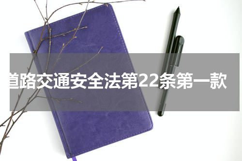 道路交通安全法第22条第一款