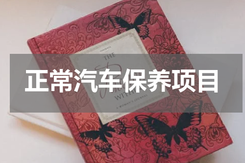 正常汽车保养项目