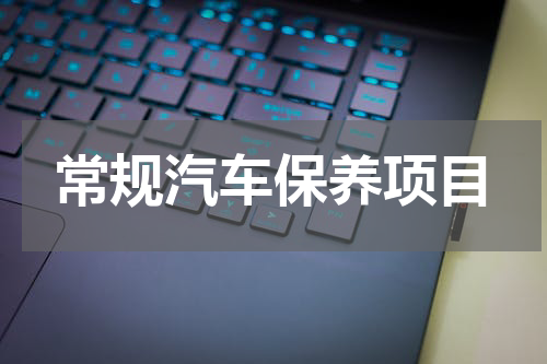 常规汽车保养项目