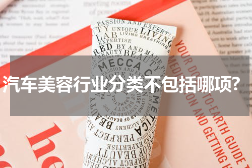 汽车美容行业分类不包括哪项?