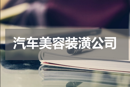 汽车美容装潢公司