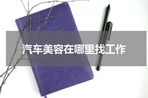 汽车美容在哪里找工作