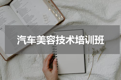 汽车美容技术培训班