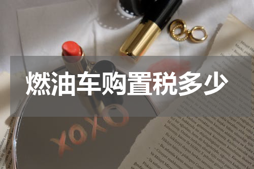 燃油车购置税多少