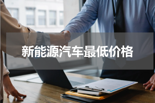 新能源汽车最低价格