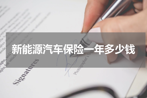 新能源汽车保险一年多少钱