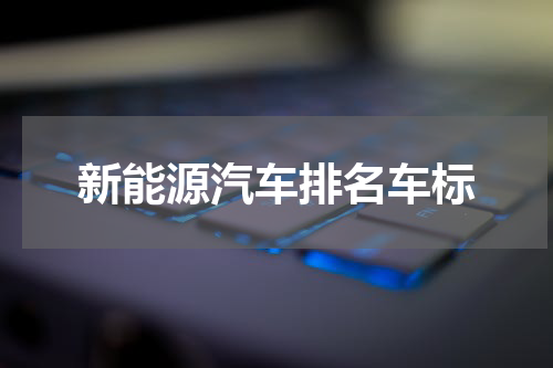 新能源汽车排名车标