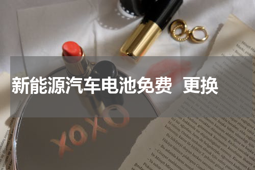 新能源汽车电池免费  更换
