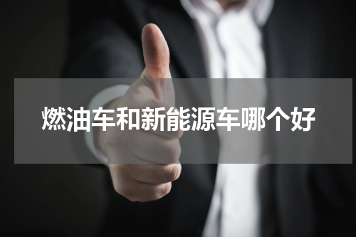 燃油车和新能源车哪个好