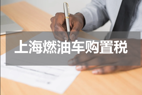 上海燃油车购置税
