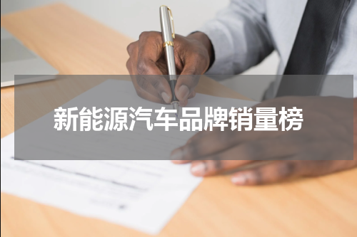 新能源汽车品牌销量榜