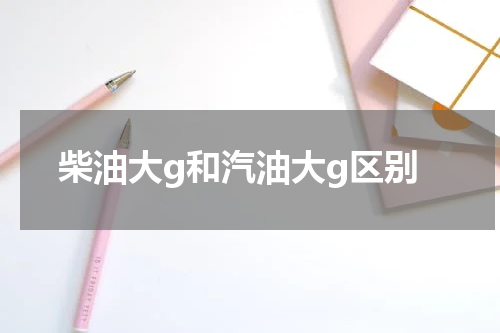 柴油大g和汽油大g区别