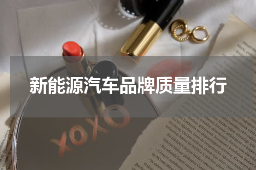 新能源汽车品牌质量排行