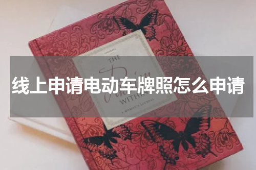 线上申请电动车牌照怎么申请