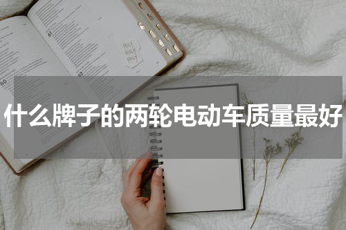 什么牌子的两轮电动车质量最好