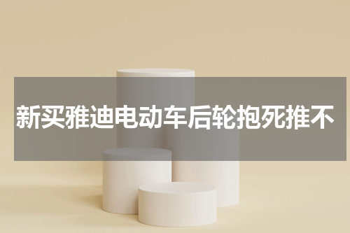 新买雅迪电动车后轮抱死推不