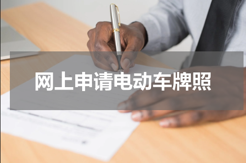 网上申请电动车牌照