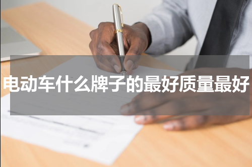 电动车什么牌子的最好质量最好