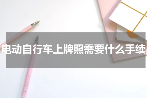 电动自行车上牌照需要什么手续
