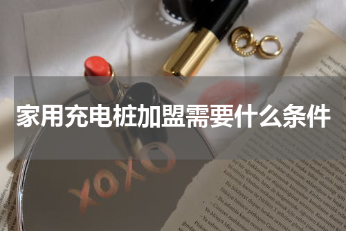 家用充电桩加盟需要什么条件