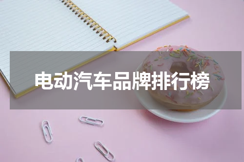 电动汽车品牌排行榜