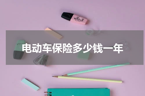 电动车保险多少钱一年