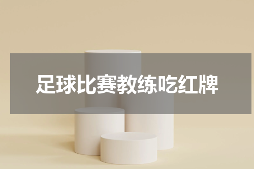 足球比赛教练吃红牌