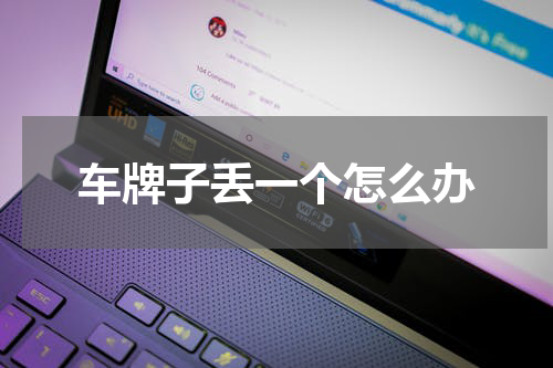 车牌子丢一个怎么办