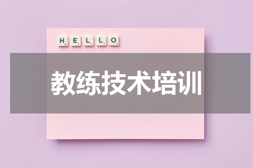教练技术培训