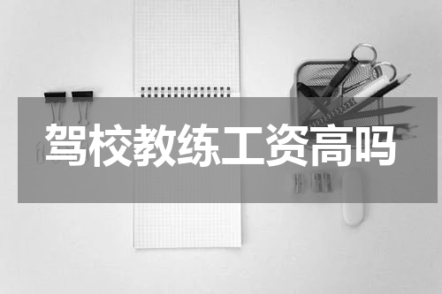 驾校教练工资高吗