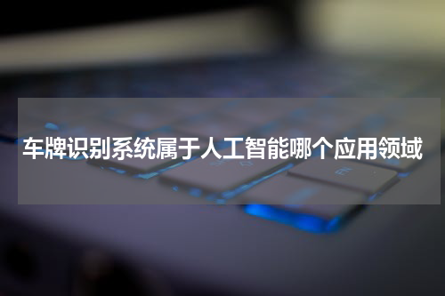车牌识别系统属于人工智能哪个应用领域