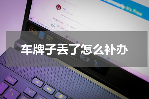 车牌子丢了怎么补办