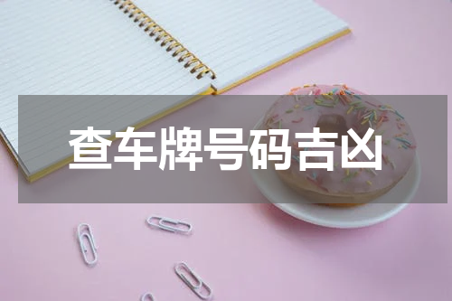 查车牌号码吉凶