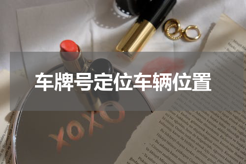车牌号定位车辆位置