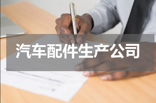 汽车配件生产公司