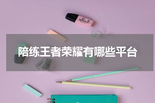 陪练王者荣耀有哪些平台