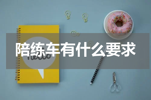 陪练车有什么要求
