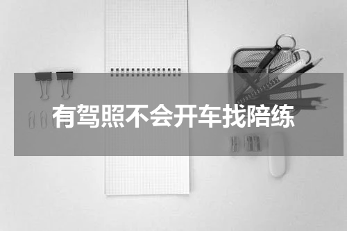有驾照不会开车找陪练