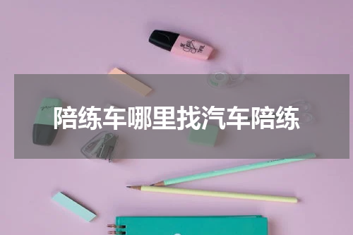 陪练车哪里找汽车陪练