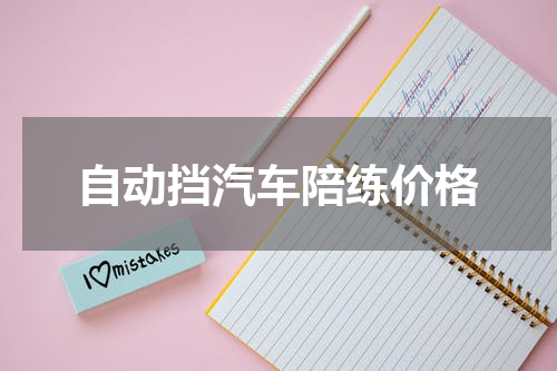 自动挡汽车陪练价格