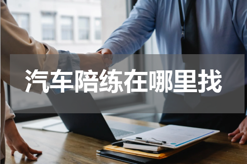 汽车陪练在哪里找