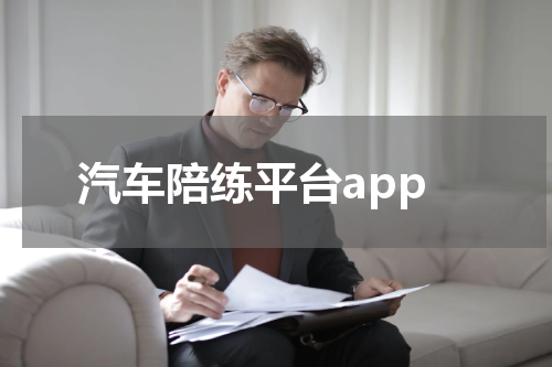 汽车陪练平台app
